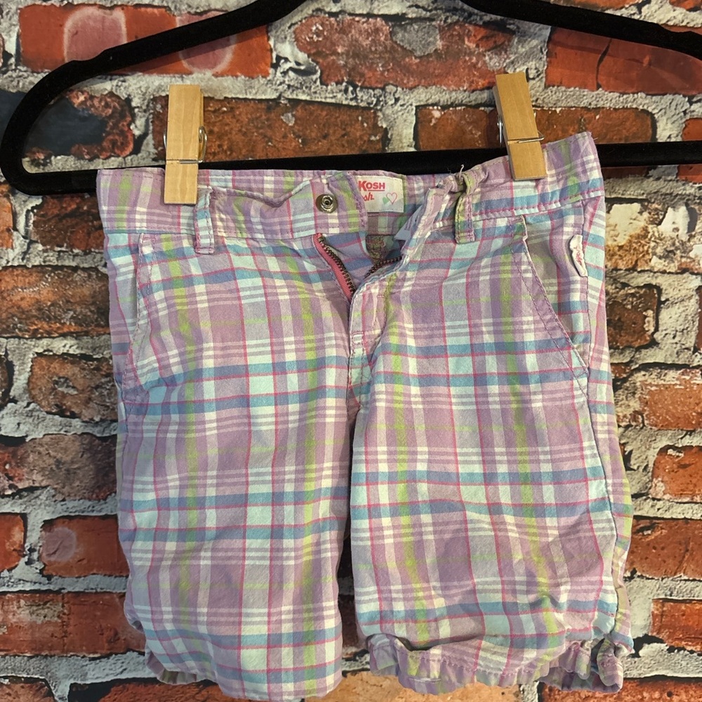OshKosh B'gosh Pastel Plaid Shorts